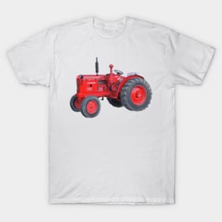 Red Vintage Tractor T-Shirt